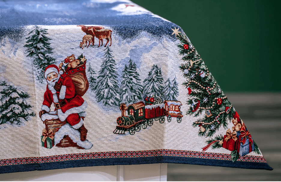 Toalhas e guardanapos de mesa de Natal